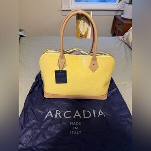 NWT, Arcadia Yellow Satchel